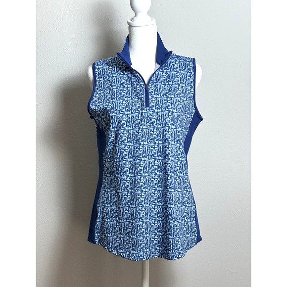 TGW Women’s Athletic Top Three Quarter Zip Size M Women’s Cross Weave Golf Shirt - Picture 12 of 16